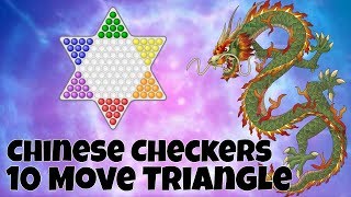 Chinese Checkers 10 Move Triangle [upl. by Swain]