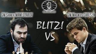 Shakhriyar Mamedyarov vs Magnus Carlsen King Salman World Blitz Championships 2018 [upl. by Hardman]