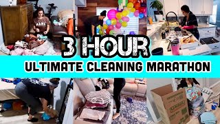 ULTIMATE 3 HOUR CLEANING MOTIVATION MARATHON  SPEED CLEAN WITH ME  DECLUTTER ORGANIZE  PACKING [upl. by Gorges]