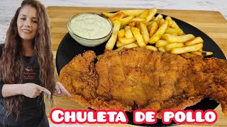 como hacer CHULETA DE POLLO fácil y deliciosa🍗 [upl. by Aysab]