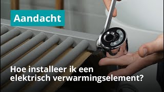 Hoe installeer ik een elektrisch verwarmingselement voor een radiator [upl. by Hogg308]