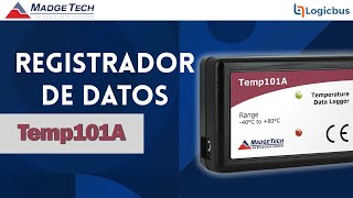 Registrador de temperatura Temp101A  MADGETECH [upl. by Ttimme]