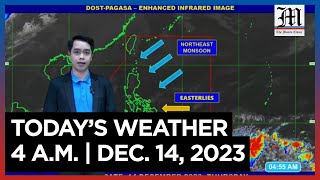 Todays Weather 4 AM  Dec 14 2023 [upl. by Ahsenat]