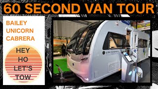 60 Second Van Tour Bailey Unicorn Cabrera [upl. by Groome]