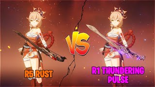 R5 Rust vs R1 Thundering Pulse C0 Yoimiya Showcase │Genshin Impact 37 [upl. by Castle]