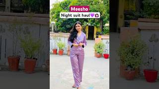 Meesho night dress haul💜🌙😳 nightsuit meesho haul night dress shorts trending viral [upl. by Dewain]