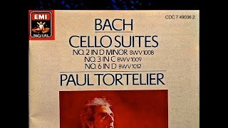 Bach  Cello Suites 145 reference recording  Paul Tortelier 1983 [upl. by Eemak625]