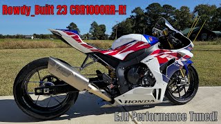 Day 2 Testing RowdyBuilt 2023 CBR 1000RRR [upl. by Notwen]