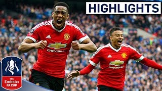 Everton 12 Manchester United  Martial Wins it For United  Emirates FA Cup 201516 SemiFinal [upl. by Seena116]