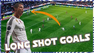 CRISTIANO RONALDOs CRAZY LONG SHOT GOALS · Real Madrid [upl. by Arreis]