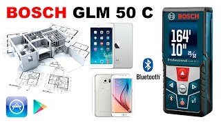 Онлайн замер строительного объекта c дальномером Bosch GLM 50 C [upl. by Elsey]