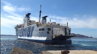 Traghetto SIMONE MARTINI della SIREMAR in arrivo al porto di LEVANZO [upl. by Niwdla]