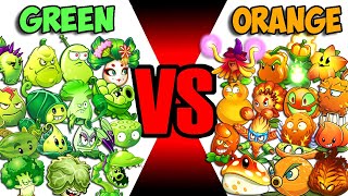 Team ORANGE vs GREEN  Which Plant Team s Best  PvZ 2 Team Plant Vs Team Plant [upl. by Ecyaj524]