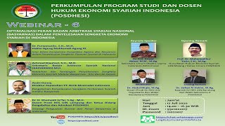 WEBINAR6 POSDHESI OPTIMALISASI PERAN BADAN ARBITRASE SYARIAH NASIONAL BASYARNAS [upl. by Ajup]