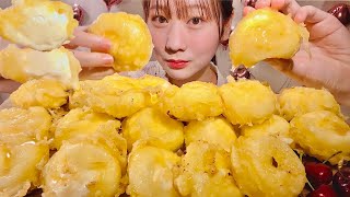 ASMR Fried Ice Cream🍨【Mukbang Eating Sounds】【English subtitles】 [upl. by Allecnirp]