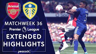 Arsenal v Leeds United  PREMIER LEAGUE HIGHLIGHTS  582022  NBC Sports [upl. by Kathlin747]