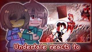 Undertale reacts to SpDusttale Necroptosis Regulated Cellular Death [upl. by Nodyroc]