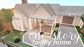 Bloxburg Onestory Family Home  House Build [upl. by Ennasirk]