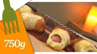 Recette Feuilletés aux saucisses façon doigts de sorcière  750g [upl. by Philipson546]