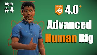 Blender 40 RIGIFY ＃4 Complex Human Rig with Face [upl. by Francklyn]