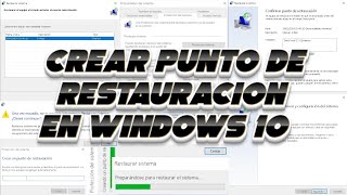 Cómo crear puntos de restauracion en windows 10 y cómo restaurarlos [upl. by Ttsepmet820]