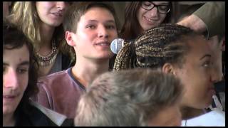 Péniche de légalité à La Voulte sur Rhône  rencontre avec le lycée Alain Borne de Montélimar [upl. by Ahsiyn]