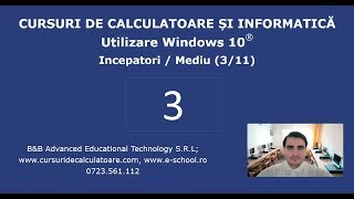 Curs de Windows 10  Utilizare PC pentru incepatori  3  11  Ferestre meniuri comenzi [upl. by Lowrance]