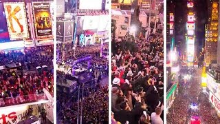 New Years Eve Times Square Celebrations amp Aftermath EarthCam Live [upl. by Ehman258]