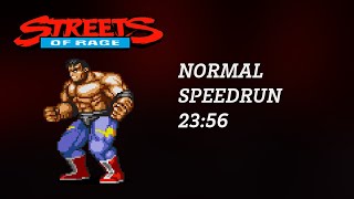 SOLO Max Normal Speedrun 2356 Streets of Rage 2 [upl. by Airan772]