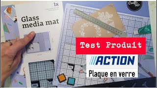 Test de produits Action Glass Media Mat Plaque en verre [upl. by Eisen600]