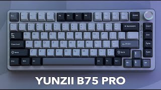 YUNZII B75 PRO  윤지 B75 프로 코코아 크림 V2 스위치 언박싱 amp 타건 [upl. by Eintruoc]