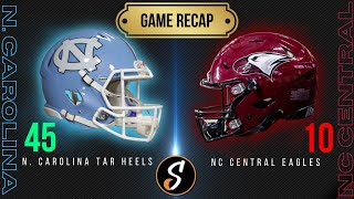 North Carolina vs NC Central Game Recap  College Football Week 3 [upl. by Bui]