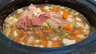 Classic Split Pea amp Ham Soup  From Scratch Slow Cooker Recipe [upl. by Virgie]