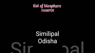 List of bio sphere reserve in Indiayou tube shortshortanita devadhar [upl. by Shepperd]