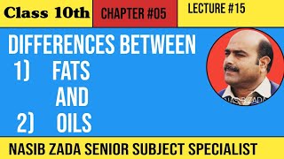 Differences between fats and oils  biochemistry  Chemistry Class  Pashto NASIBZADASSS [upl. by Melborn]