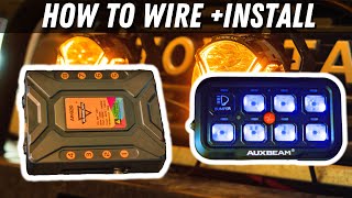 How To Install amp Wire Auxbeam Switch Panel Fuse Block amp Driving Light [upl. by Zosi869]