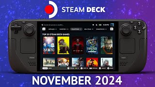 The Top 20 Most Played Steam Deck Games of November 2024 [upl. by Narmi417]