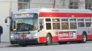 THE BUSES OF SAN FRANCISCO TEMPORARY TRANSBAY TERMINAL [upl. by Sucirdor]