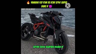 Super Duke r Vs Yamaha yzf r1m 🔥😨 trend reels shorts bike [upl. by Doowron636]