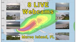 Watch Hurricane Milton LIVE in Marco Island Florida  The 8 Best Webcams [upl. by Eanat]