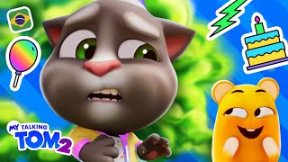 Pegadinha de Aniversário com o Tom 💩💨🎉 Meu Talking Tom 2 NOVA Atualização [upl. by Dranik]