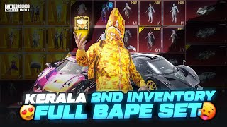 Kerala 2nd Yellow bape Premium Inventory 🥵  Pochinki Vlogs [upl. by Enilram167]