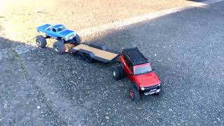 axial scx24 trailer [upl. by Karlee]