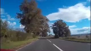 Autumn Road Trip With Bagpipes Music East On A85 On History Visit Perthshire Scotland [upl. by Howlyn]