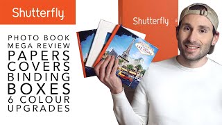 Shutterfly Mega Review  Photo Book Papers Covers Upgrades Quality [upl. by Droc]