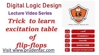 Trick to remember Excitation tables of Flip flopsDigital Design [upl. by Rainer]