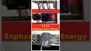 Enphase Solar system 55 kw shortsvideo enphase trending shortsfeed shortstrending solarpanels [upl. by Vena]