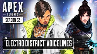 NEW Electro District Voicelines in Apex Season Season 22 [upl. by Anairam]