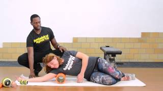 Desk Job Get Shoulder and Neck Relief Using a Trigger Point Foam Roller [upl. by Ahsoyem]