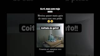 Ainda foi correndo atrás do gato como se ele tivesse culpa 😂 memes humor [upl. by Isiah]